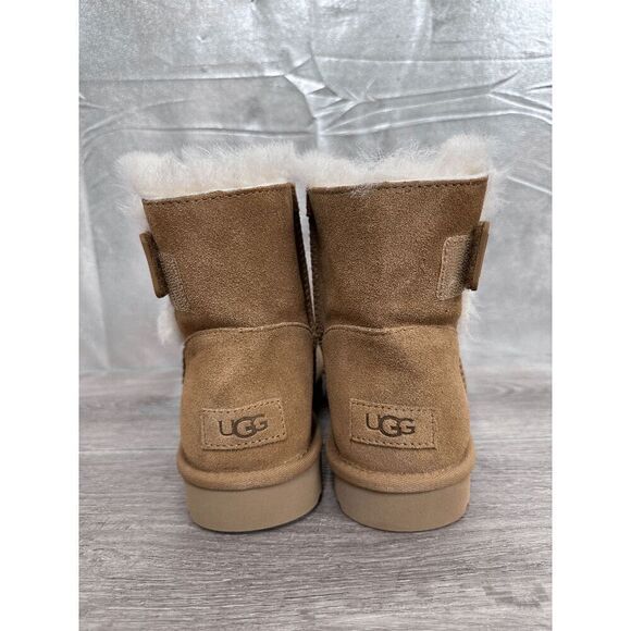 Ugg Women's Bailey Logo Strap Booties - Chestnut 8M - Picture 4 of 8